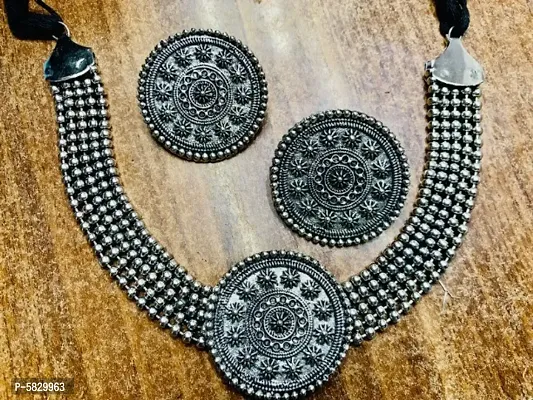 Traditional Fancy Party Wear Necklace With Earring