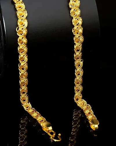 plated hollow Italian chain necklace for Men and Women