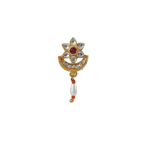 Traditional Maharashtrian Gold Plated Nose Pin For Women