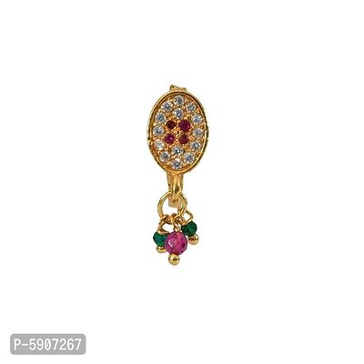 Party Wear Classic Ethnic Bridal Nose Ring/Nath-thumb0