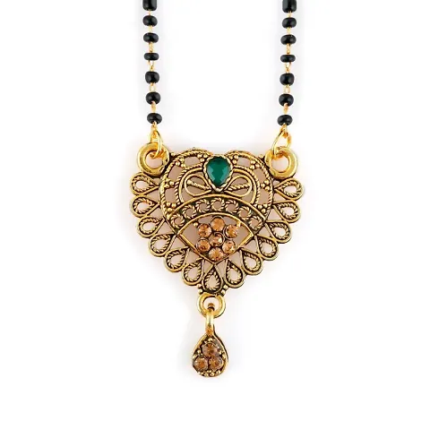 Traditional Beads Long Mangalsutra Brass Mangalsutra