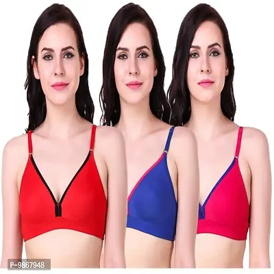 Body Lable komal Bra.Moulded,Double Cup and Full Cup Bra Pack of 3 Pieces (34)-thumb0