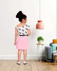 Classic Cotton Blend Printed Dress for Kids Girls-thumb1