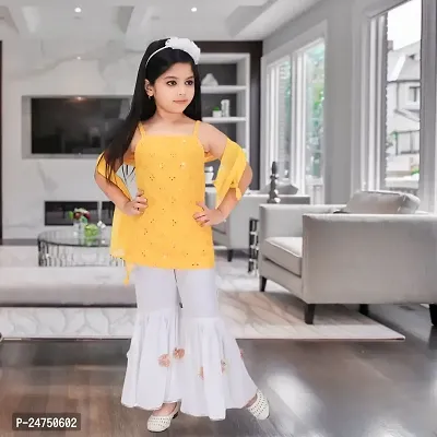 New  yellow sarara dress for girls