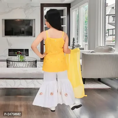 New  yellow sarara dress for girls-thumb2