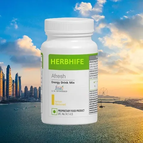 Herbalife Afresh Energy Drink Mix - Lemon- 50 GMS