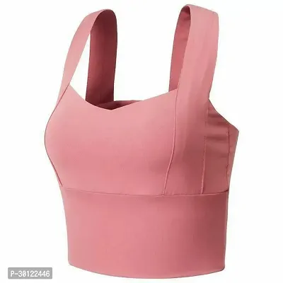 Stylish Pink Nylon Elastane Solid Bras For Women-thumb0