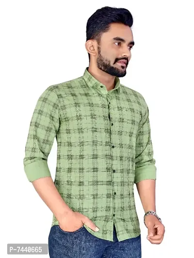 Classic Cotton Checked Casual Shirts for Men