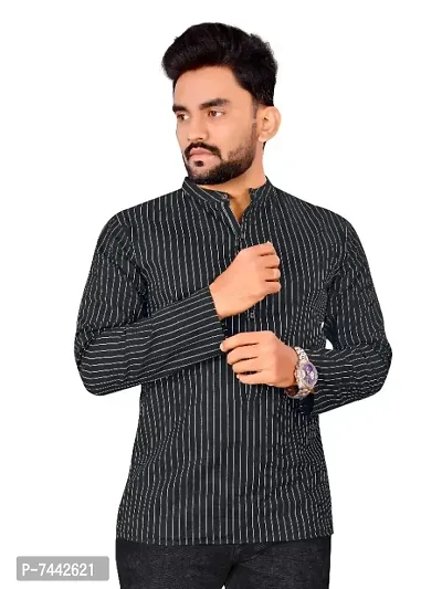 Mens causal solid kurta