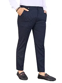 Classic Cotton Solid Casual Trousers for Men-thumb3