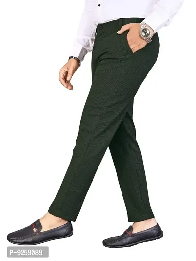 Classic Cotton Solid Casual Trousers for Men-thumb0