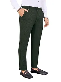 Classic Cotton Solid Casual Trousers for Men-thumb1