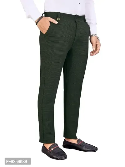 Classic Cotton Solid Casual Trousers for Men-thumb2