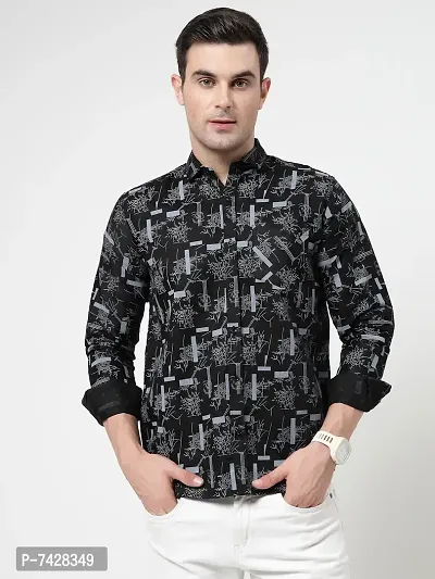 Classic Cotton Printed Casual Shirts for Men