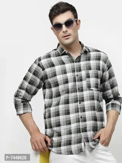 Classic Cotton Printed Casual Shirts for Men-thumb0