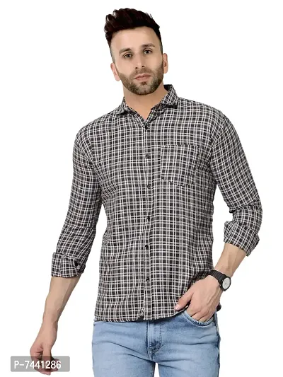 Classic Cotton Printed Mens Casual Shirts