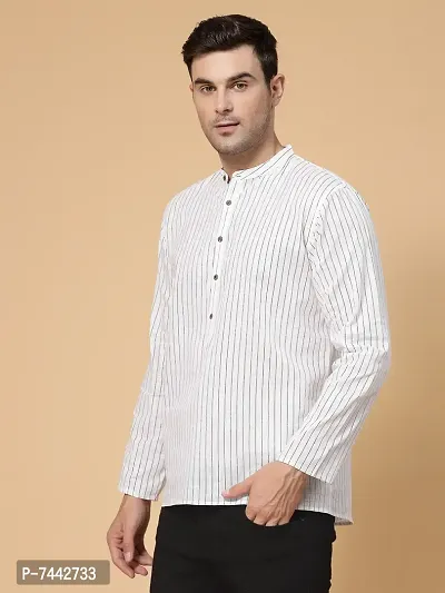 Mens causal solid kurta