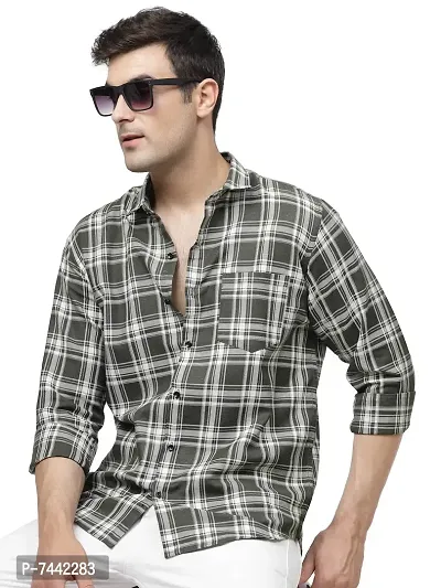 Classic Cotton Dotted Casual Shirts for Men-thumb0