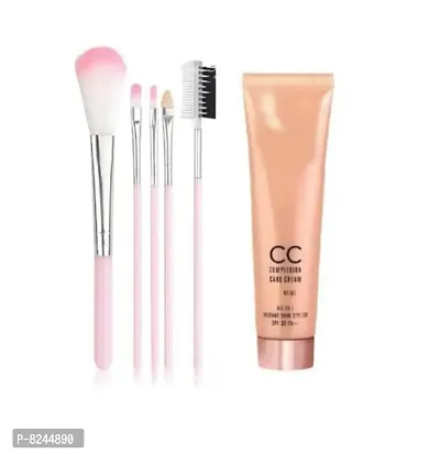 cc and bb cream for face whitening + 5 pcs makeup brushes-thumb0
