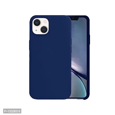 Back Cover for Apple iPhone 13  (Blue, Silicon, Pack of: 1)
