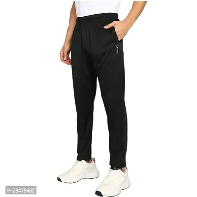 Classic Cotton Blend Solid Track Pant for Men-thumb0