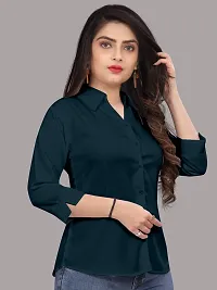 Stylish Cotton Blend Solid Shirt for Women-thumb4