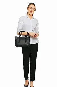 Elegant White Cotton Blend Solid Shirt For Women-thumb2