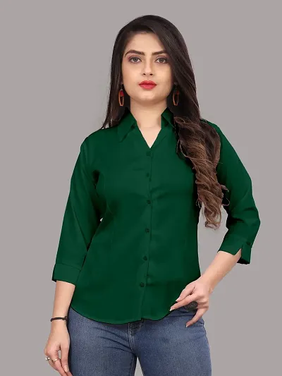 Solid Kurti Full Sleeves Top For Women