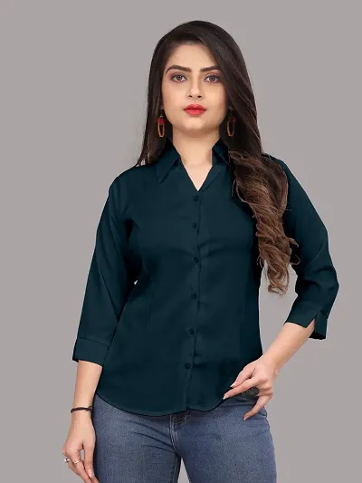 Solid Kurti Full Sleeves Top For Women