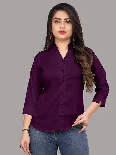 Classic Blend Slim Fit Shirt For Women