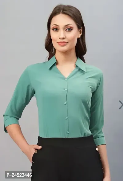 Classic Cotton Blend Shirt  Tops, Tees  Shirts For Women