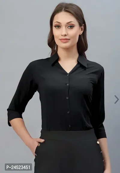 Classic Cotton Blend Shirt  Tops, Tees  Shirts For Women