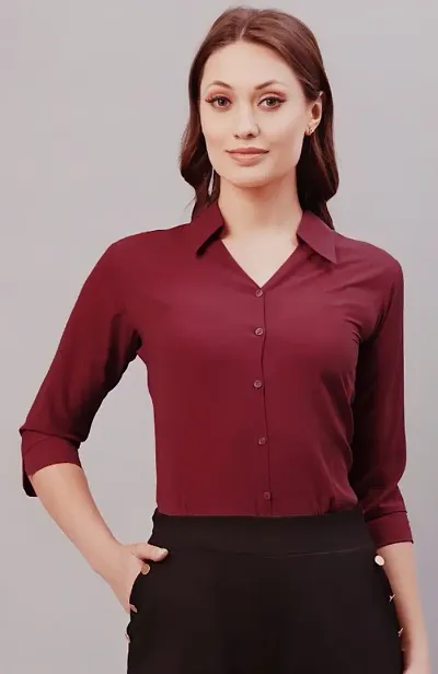 Classic Blend Shirt Tops, Tees Shirts For Women