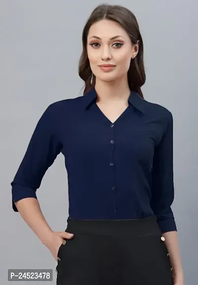 Classic Cotton Blend Shirt  Tops, Tees  Shirts For Women