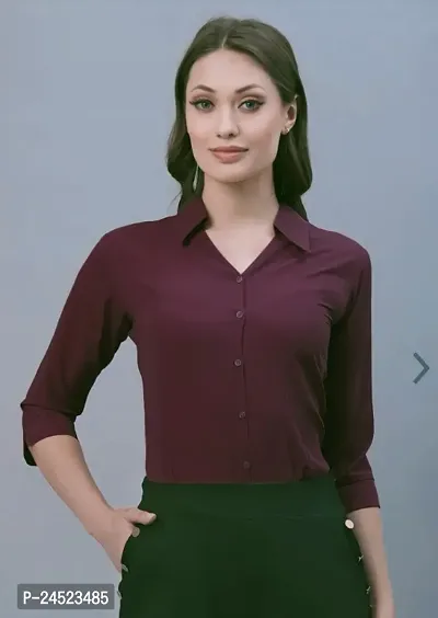 Classic Cotton Blend Shirt  Tops, Tees  Shirts For Women