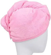 Latest Cotton 450 GSM Hair Towel Set Pack of 2 (assorted color)-thumb1