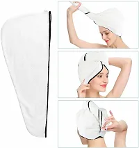 Latest Cotton 500 GSM Hair Towel Set Pack of 2 (assorted color)-thumb3