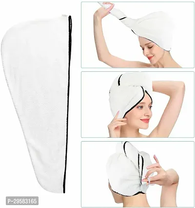 Latest Cotton 500 GSM Hair Towel Set Pack of 2 (assorted color)-thumb4