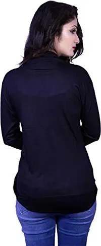 Kanchan World Women's Silk Henley Neck Shrug-thumb1