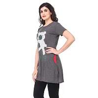 Kanchan World Women's Long Casual T-Shirt Nice Day Print-thumb4