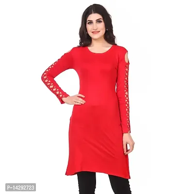 Kanchan World Cotton Kurtis for Women Side Work-thumb0