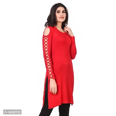 Kanchan World Cotton Kurtis for Women Side Work-thumb3