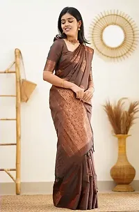 Classic Poly Georgette Jacquard Saree with Blouse Piece for Women-thumb1