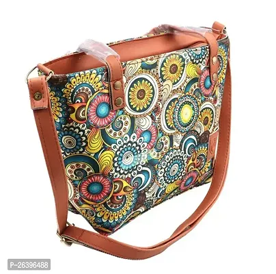 Stylish Multicoloured Leather Solid Handbags For Women-thumb0