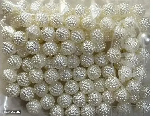 Total 300 Piece 10MM Bead Embrodery Material Artificial Design White Bead