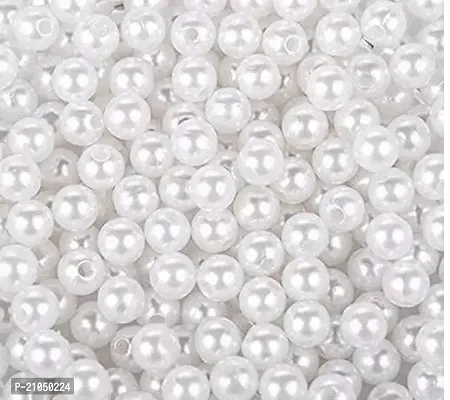 Art Pearls Beads for Jewellery Making and Embroidery Designing White 6mm 500pcs-thumb0