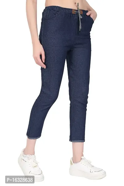 EZIA OUTFIT Women's Relaxed Fit Jogger (Blue)-thumb3