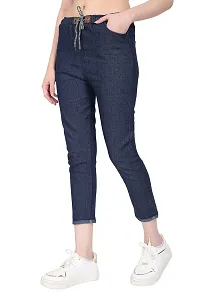 EZIA OUTFIT Women's Relaxed Fit Jogger (Blue)-thumb3