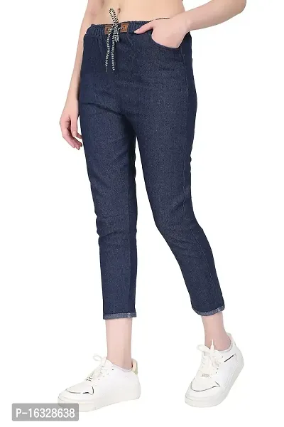 EZIA OUTFIT Women's Relaxed Fit Jogger (Blue)-thumb4