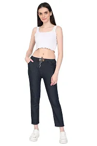 EZIA OUTFIT Women's Relaxed Fit Jogger (Black)-thumb4